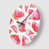 Waterverf Watermeloen 1 Grote Klok (Hoek)