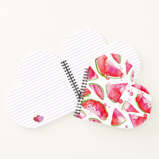Waterverf Watermeloen 1 Notitieboek (Binnen)