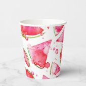 Waterverf Watermeloen 1 Papieren Bekers (Links)