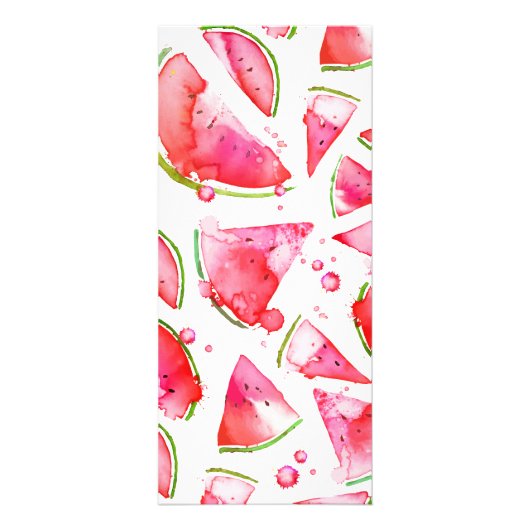 Waterverf Watermeloen 1 Reclamekaart (Achterkant)