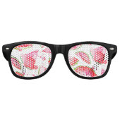 Waterverf Watermeloen 1 Retro Zonnebril (Voorkant)