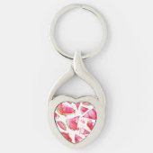 Waterverf Watermeloen 1 Sleutelhanger (Voorkant)