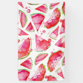 Waterverf Watermeloen 1 Spandoek (Verticaal)