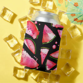 Waterverf Watermeloen 2 Blikjeskoeler