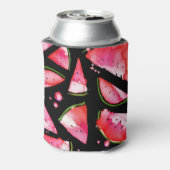 Waterverf Watermeloen 2 Blikjeskoeler (Blikje Achterkant)