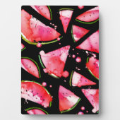 Waterverf Watermeloen 2 Fotoplaat (voorkant)