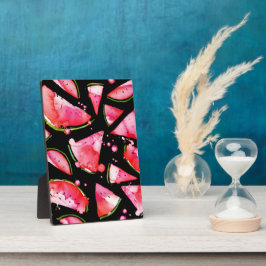 Waterverf Watermeloen 2 Fotoplaat