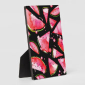 Waterverf Watermeloen 2 Fotoplaat (Zijkant)