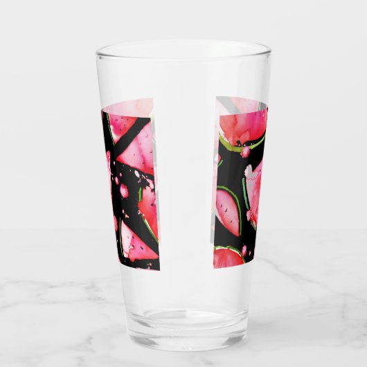 Waterverf Watermeloen 2 Glas (Rechts)