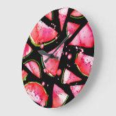 Waterverf Watermeloen 2 Grote Klok (Hoek)