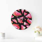 Waterverf Watermeloen 2 Grote Klok (Huis)