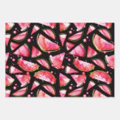 Waterverf Watermeloen 2 Inpakpapier Vel (Voorkant 3)