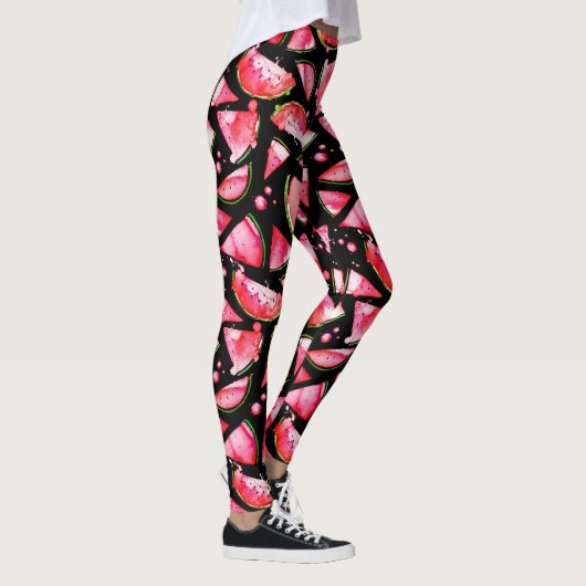 Waterverf Watermeloen 2 Leggings (Rechts)