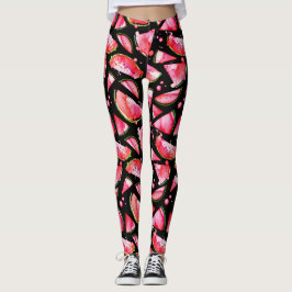 Waterverf Watermeloen 2 Leggings