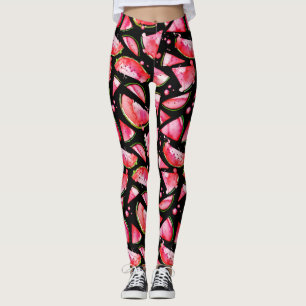 Waterverf Watermeloen 2 Leggings