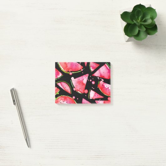 Waterverf Watermeloen 2 Post-it® Notes (Kantoor)