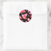 Waterverf Watermeloen 2 Ronde Sticker (Tas)