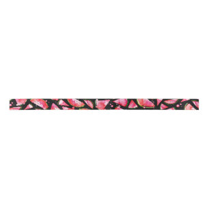 Waterverf Watermeloen 2 Satijnen Lint