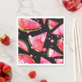 Waterverf Watermeloen 2 Servet (Insitu)