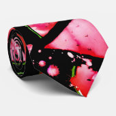 Waterverf Watermeloen 2 Stropdas (Opgerold)