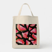Waterverf Watermeloen 2 Tote Bag (Achterkant)