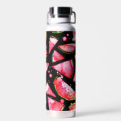 Waterverf Watermeloen 2 Waterfles (Achterkant)