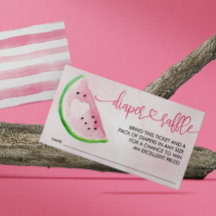 Waterverf Watermeloen Baby shower