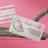 Waterverf Watermeloen Baby shower Informatiekaartje