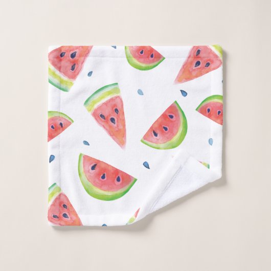 Waterverf Watermeloen Bad Handdoek (Wasdoekje)