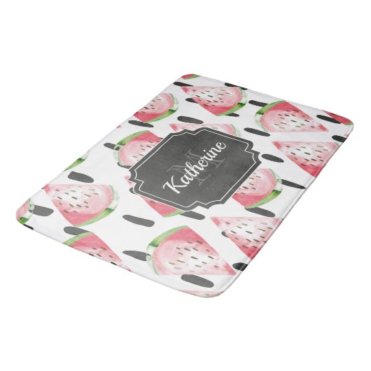 Waterverf Watermeloen Badmat (Gekanteld)