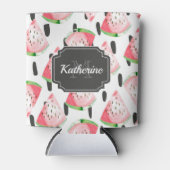 Waterverf Watermeloen Blikjeskoeler (Voorkant)