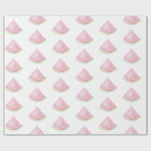 Waterverf watermeloen cadeaupapier (Vlak)