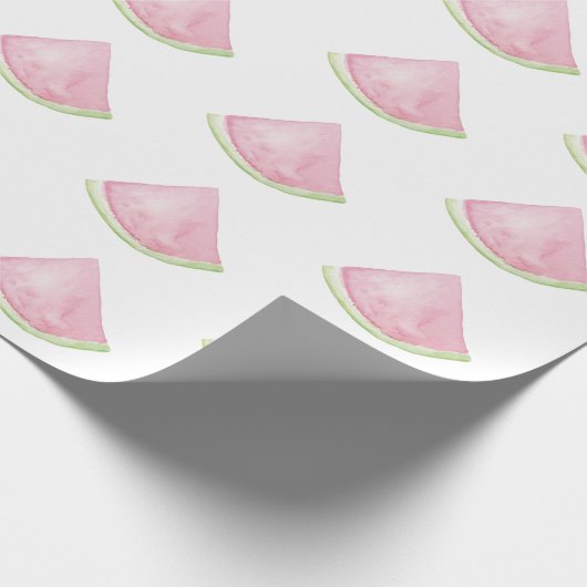 Waterverf watermeloen cadeaupapier (Hoek)