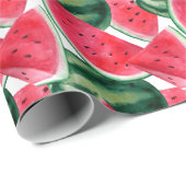Waterverf watermeloen cadeaupapier (Rol Hoek)