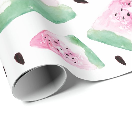 Waterverf Watermeloen Cadeaupapier (Rol Hoek)
