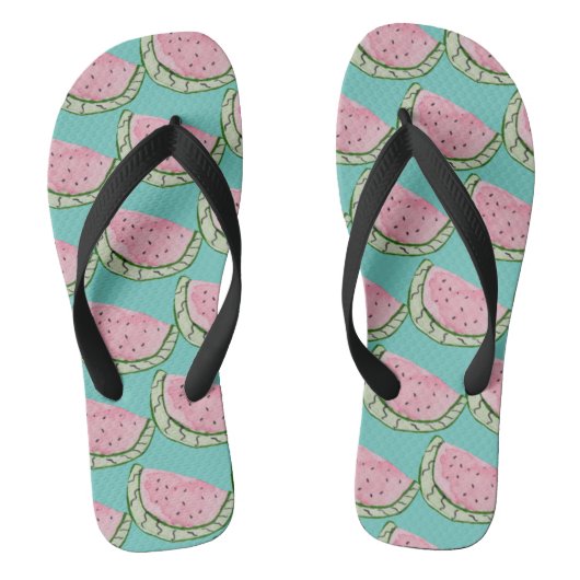 Waterverf Watermeloen Doodles Patterted Teenslippers (Voetbed)