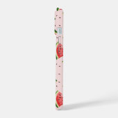 Waterverf Watermeloen Fruitpatroon iPhone 15 Case (Linkerkant)