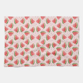 Waterverf Watermeloen Fruitpatroon Theedoek (Horizontaal)