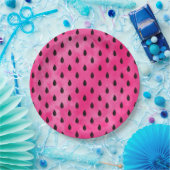 Waterverf Watermeloen Papieren Bordje (Feest)