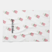 Waterverf Watermeloen Pop Modern Kitchen Theedoek (Horizontaal)