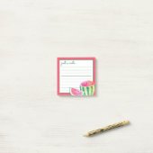 Waterverf Watermeloen Post-it® Notes (Op bureau)