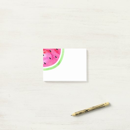 Waterverf Watermeloen Post-it® Notes (Op bureau)