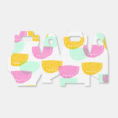 Waterverf Watermeloen Roze Groen Geel Patroon Bedankdoosjes (Uitgevouwen)