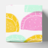 Waterverf Watermeloen Roze Groen Geel Patroon Bedankdoosjes (Bovenkant)