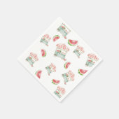 Waterverf Watermeloen servetten (Hoek)