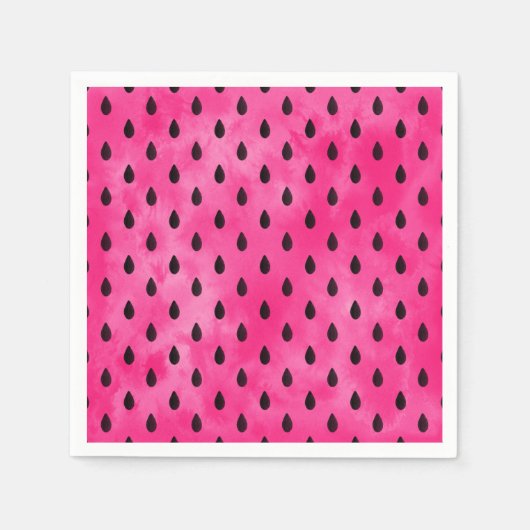 Waterverf Watermeloen Servetten (Voorkant)
