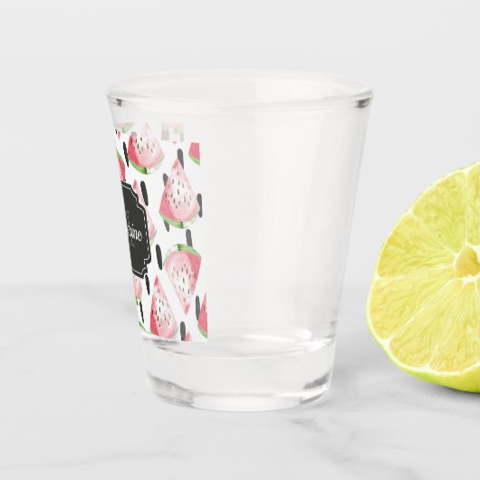 Waterverf Watermeloen Shot Glas (Rechts)