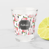Waterverf Watermeloen Shot Glas (Voorkant)