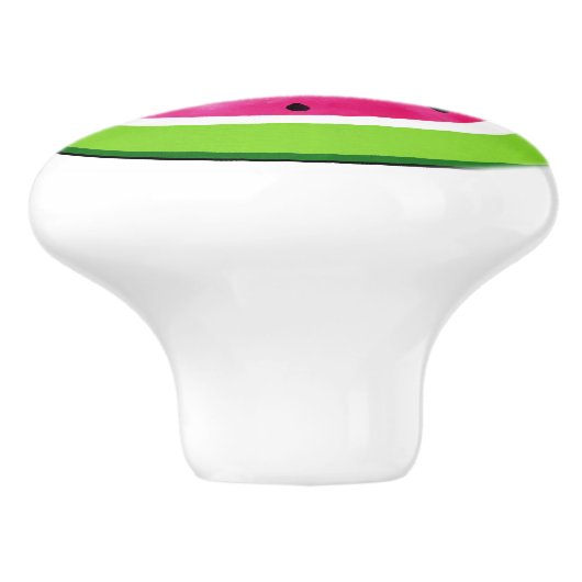 Waterverf Watermeloen Slice-Onderzetter Keramische Knop (Zijkant)