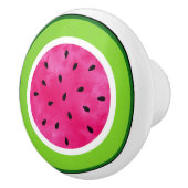 Waterverf Watermeloen Slice-Onderzetter Keramische Knop (Rechts)